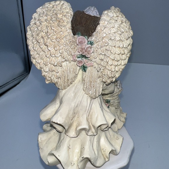 Angel Figurine With Baby - Rare - Picture 5 of 10